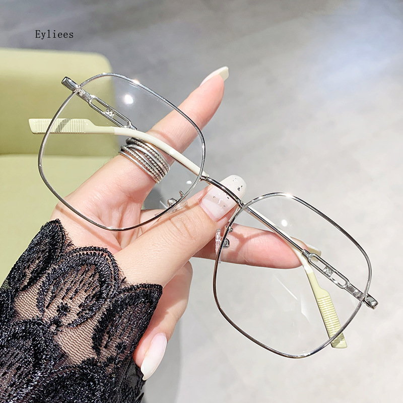 Gafas fotocromáticas para miopía para hombre y mujer, lentes ópticas con montura grande, Gafas de 0 a-4,0, Gafas antiluz azul