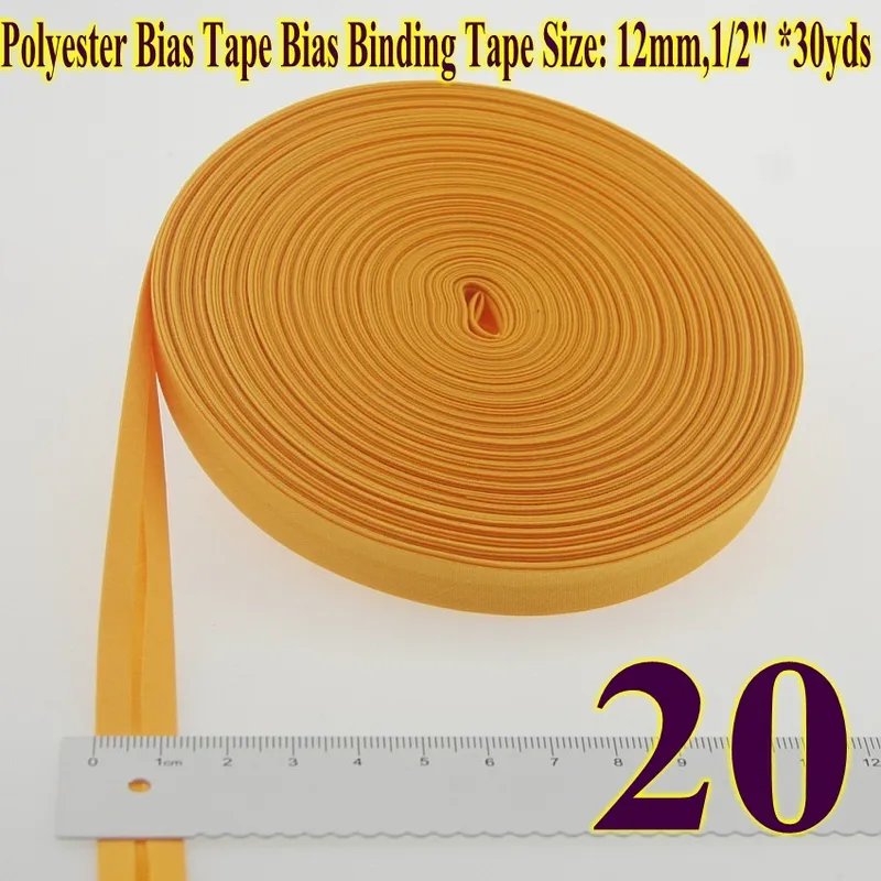 Hoogwaardig polyester biaisband van 12mm (1/2 cm breed en ) x 30 meter lang voor doe-het-zelf naaiprojecten.: Groente