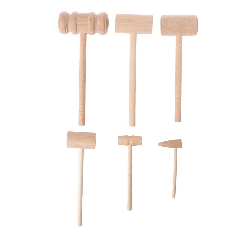 1Pcs Wooden Hammer Mallet Carving Tool Leather Craft Jewelry Making Hammer Tool