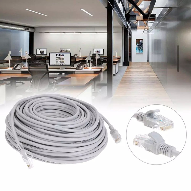 1m / 5m / 10m / 15m / 30m / 50m / 100m cat 5e rj45 ethernet-kaapeli, verkko-lan-kaapeli (patch-johto)