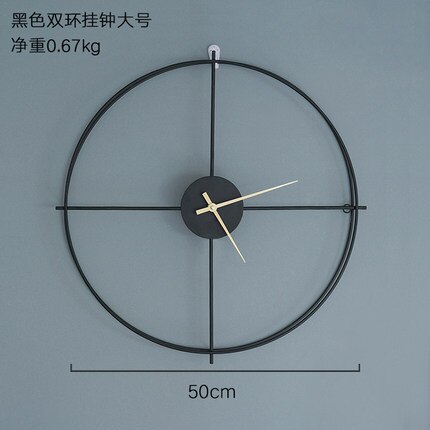 American Style Living Room Decoration Wall Clock Simple Modern Rose Gold Home Decor Wall Watch Art Adornment: Green