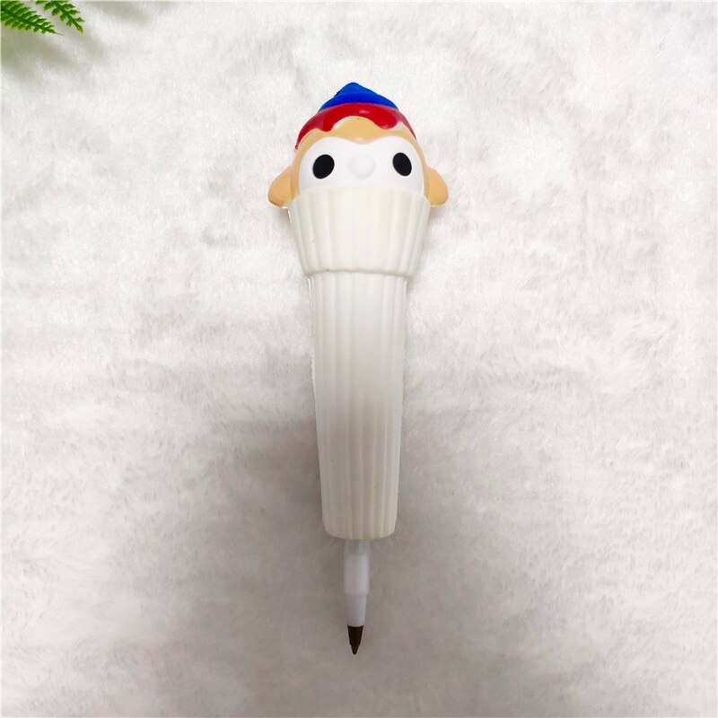 Squishy Pencil Sleeves Cute Panda Dango Dolls Lazy Cat Slow Rising Pen Cap Toppers Grip Scented Stress Relief Toy Ball pen