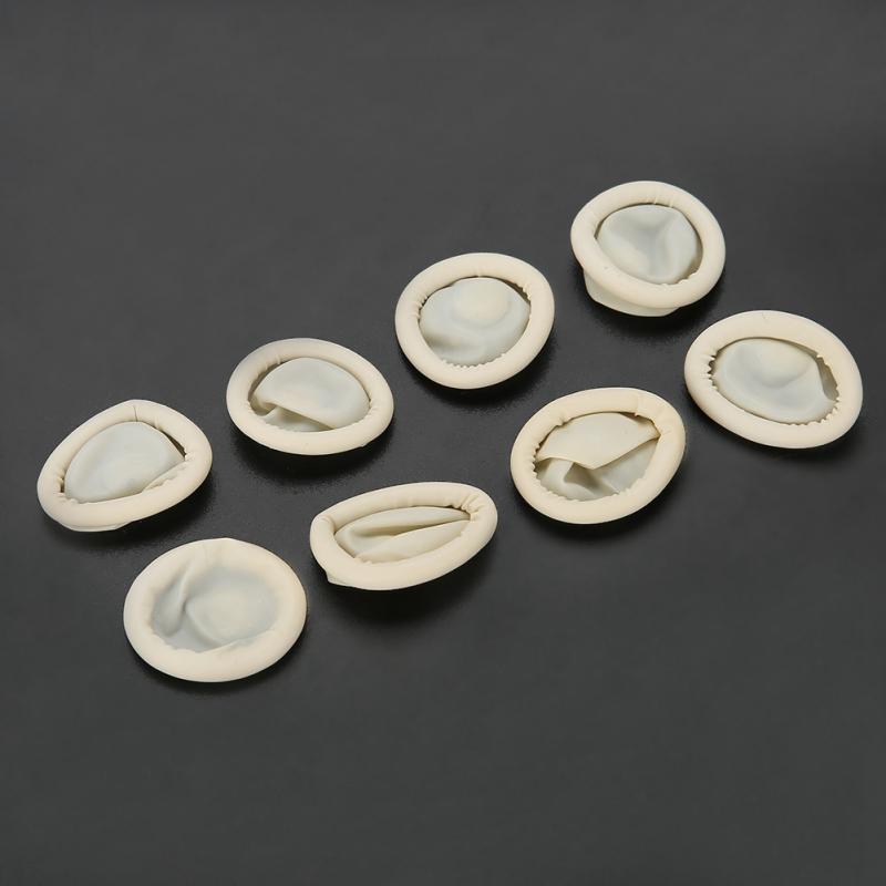 100pcs Protective Antislip Fingertips Gloves Emulsion Finger Cots Antistatic Protector Gloves Watch Repair Tool for watchmaker