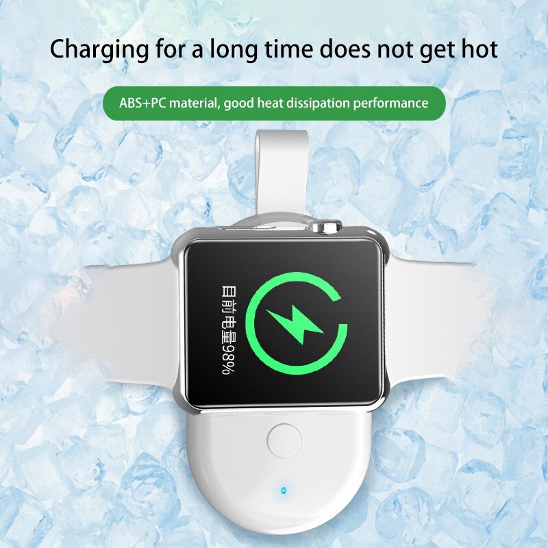 Wireless Charger, Mini Portable Portable 500Ma Smart Wireless Charger for Apple Watch