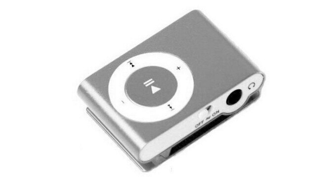 Bærbar metalclip  mp3 afspiller med 5 slikfarver ingen hukommelseskort musikafspiller med tf slot