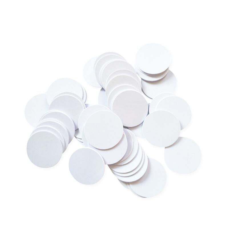 60 Pièces Nfc Tag 25 mm Puce Nfc NTAG213 Rond Carte Nfc Programmable Auto-adhésif Autocollants Nfc pour Téléphone Tablett