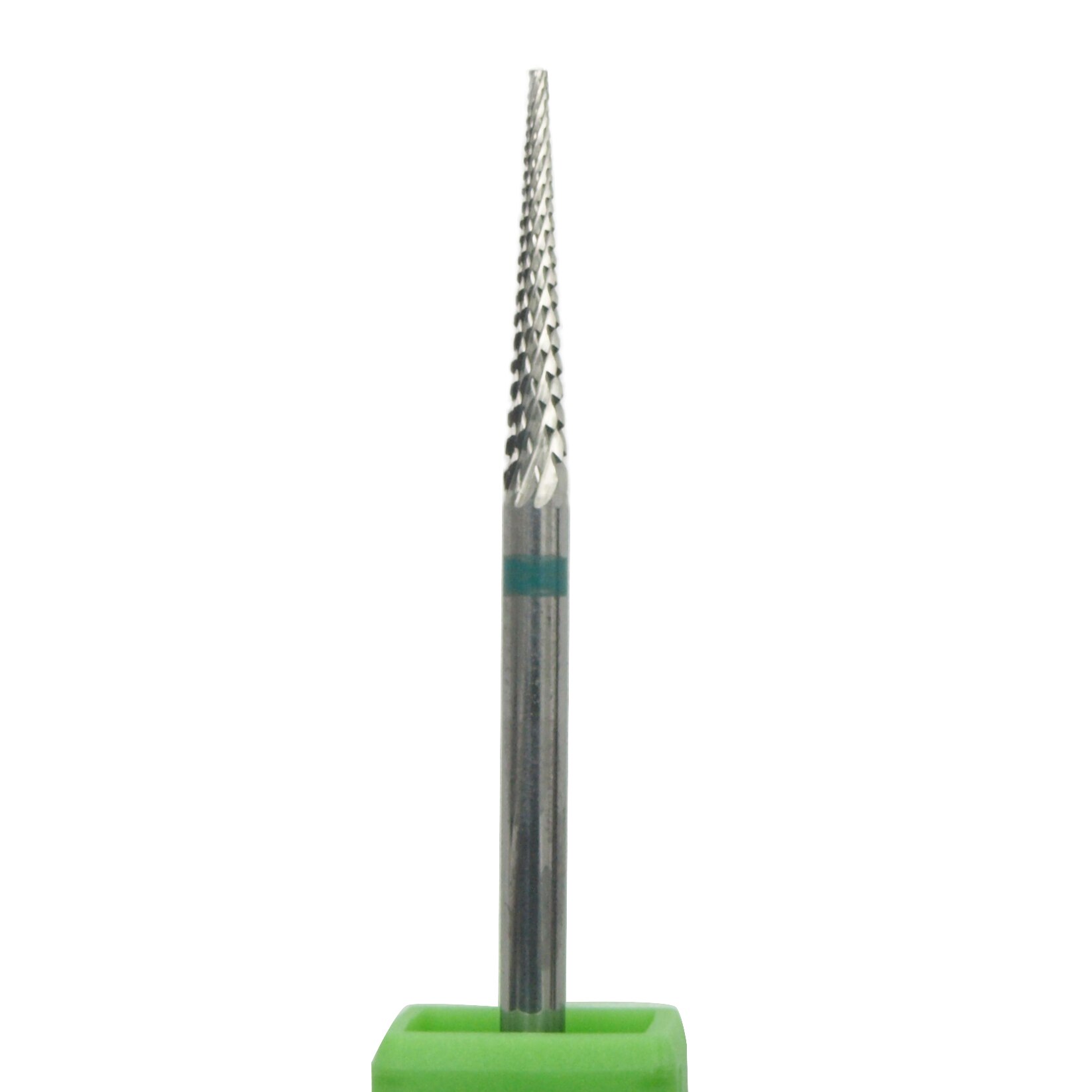 Broca de carburo de aguja para uñas, máquina eléctrica de manicura, equipo de limpieza de cutículas, accesorios de pedicura, herramientas: 302302Green