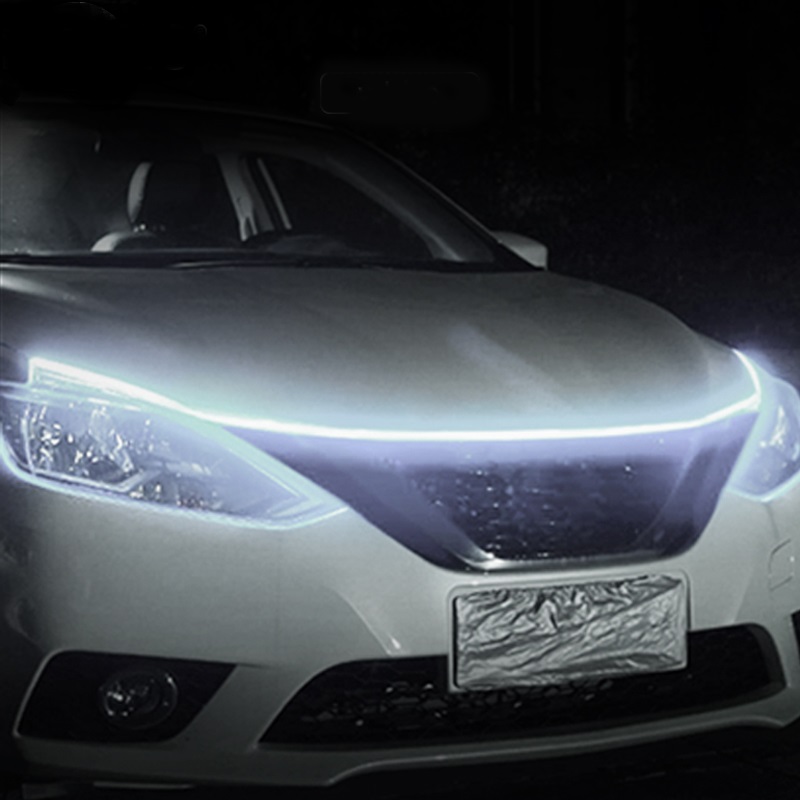 Bande lumineuse LED de démarrage pour capot de voiture 12v, éclairage d'ambiance décoratif pour véhicule modifié