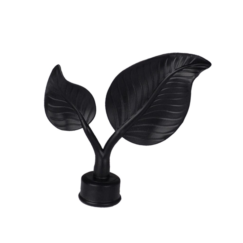 Various Curtain Pole Finials Window Panel Rod Decorative Ends Head - 1 Pcs PICK: Black I