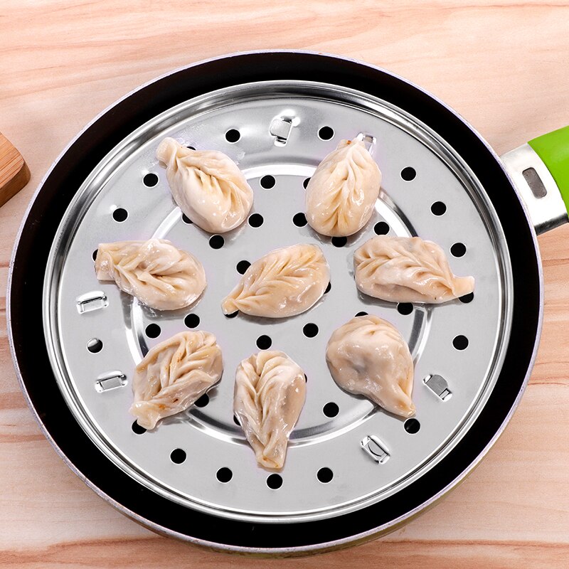 Stainless Steel Round Steamer Tray 18/20/22/24/26/28cm Convient Three-Leg Steamer Dumpling bread Tray Kitchenware Cooking Tools