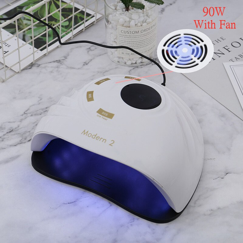 Built-in Cooling Fan Nail Dryer 3 in 1 Quick Dry Fast Curing Gel Lamp For All Kinds of Gel Polish UV Led Nail Lamp