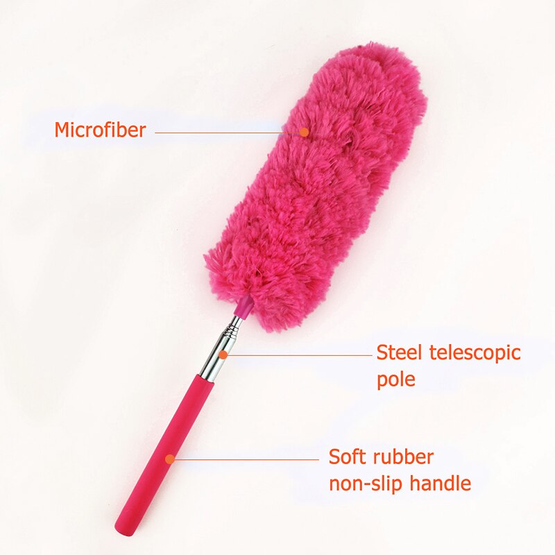 Extendable Duster Static Anti Dusting Brush Soft Microfiber Duster Brush Dust Cleaner Home Air-condition Car Furniture Cleaning