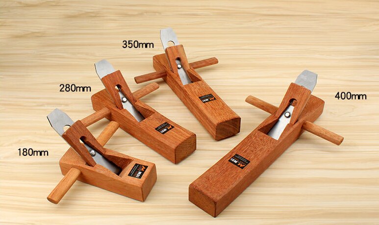 100/180/350mm Home Garden Mini Woodworking Flat Plane Wooden Hand Planer Carpenter Woodcraft DIY Woodworking Tool Wood Planer: 400mm 1pc