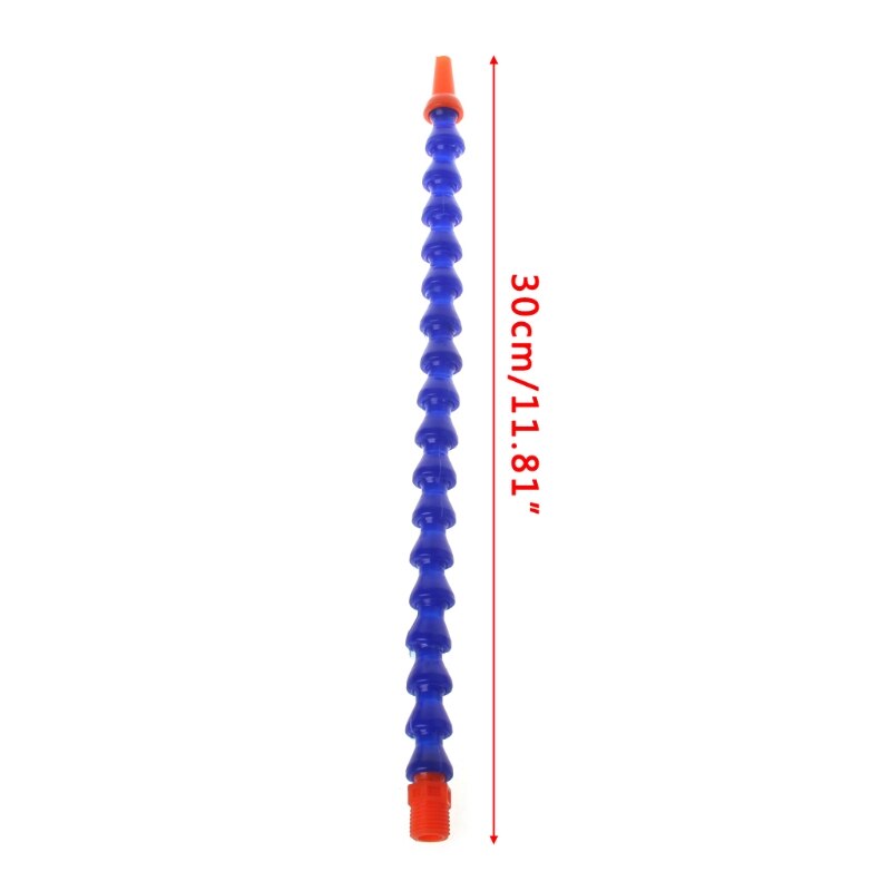 10 stk rund dyse 1/4pt fleksibel oliekølerørslange blå orange