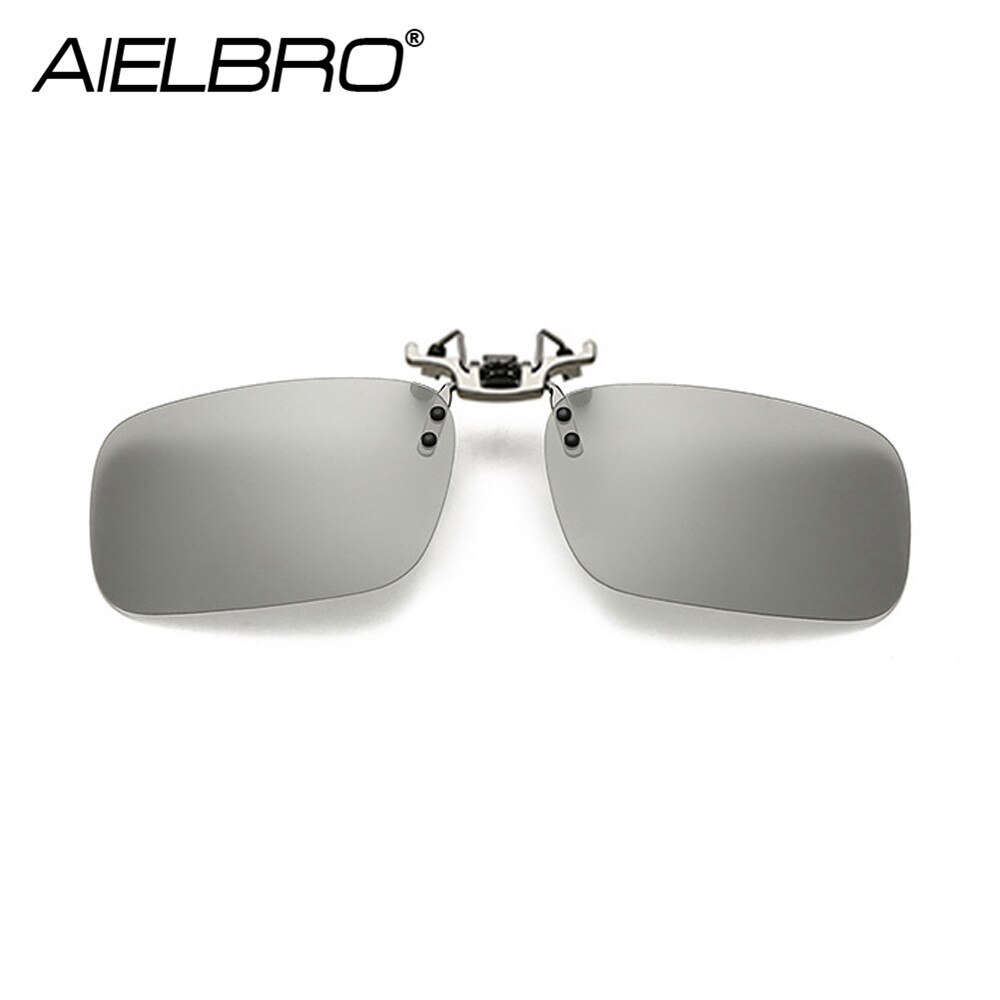 Mannen Clip On Bril Meekleurende Bril Gepolariseerde Vissen Zonnebril Vrouwen Night Driving Bril Sport Clip Op Zonnebril