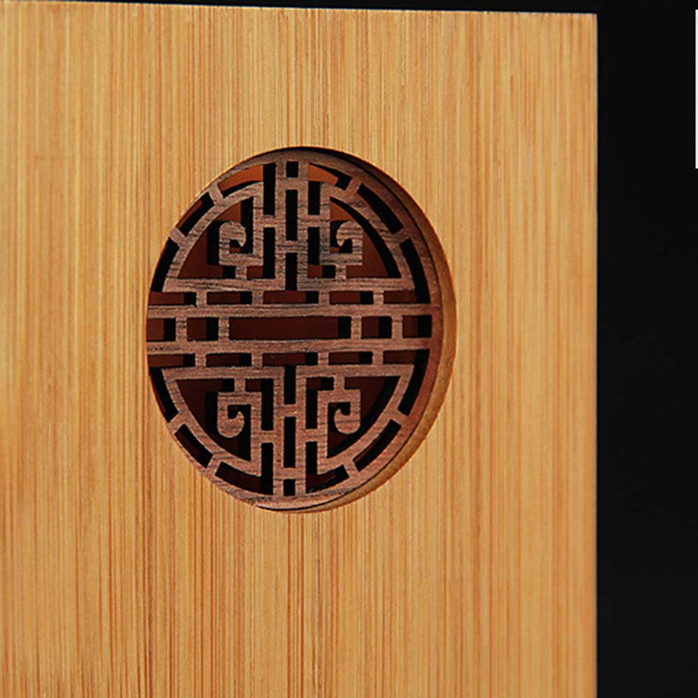 Porta lápiz de madera hueco tallado vaso para pluma organizador de escritorio maquillaje pincel titular EM88