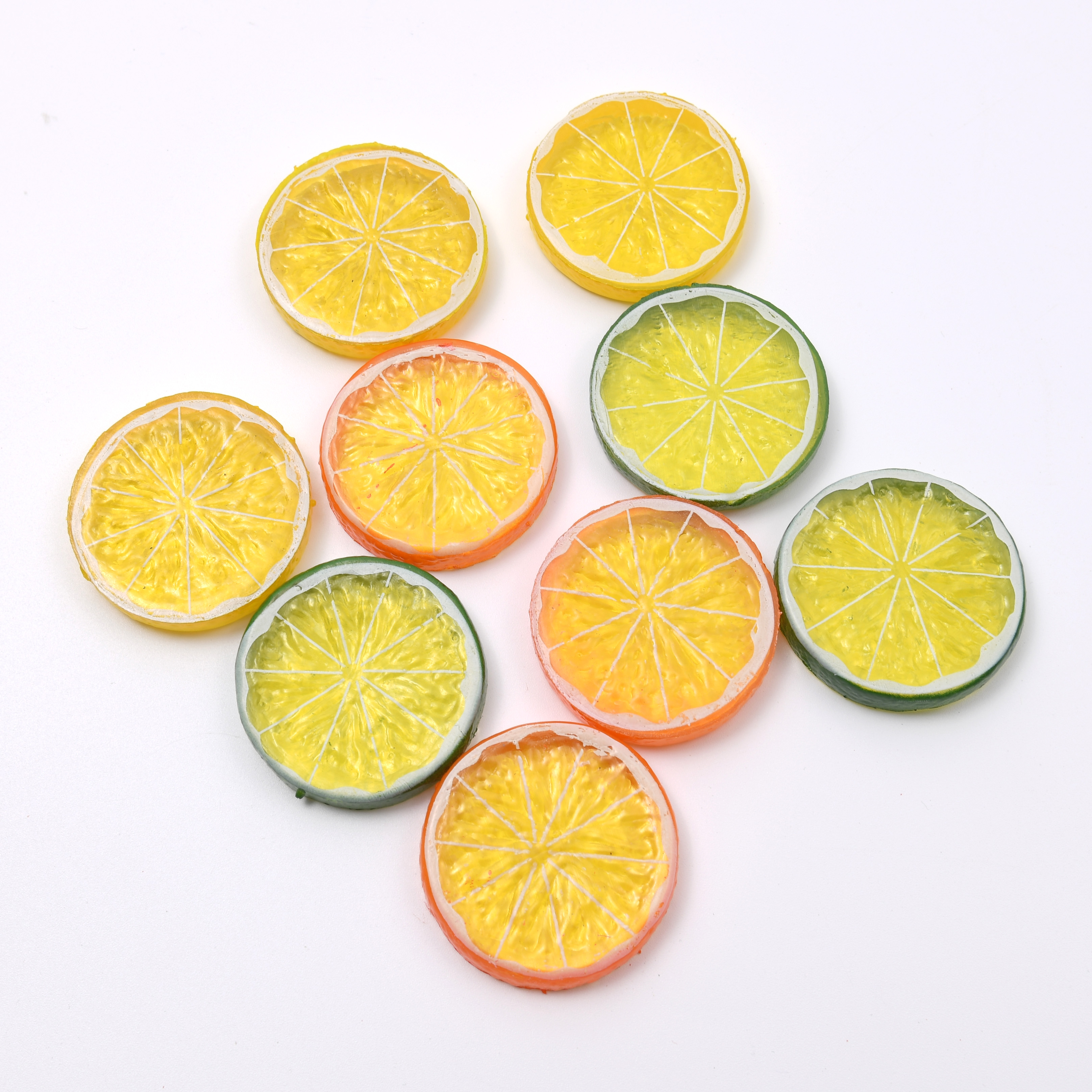 Billig 3 mini konstgjord plast citron ark grönsaker bröllop jul familj kök dekorativ plast frukt dekoration