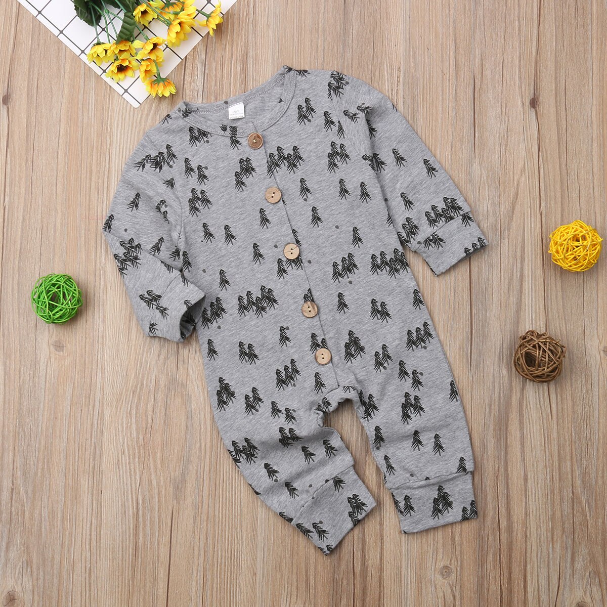 Newborn Infant Baby Boy Girl Kids Cotton Romper Jumpsuit Romper Clothes Outfit