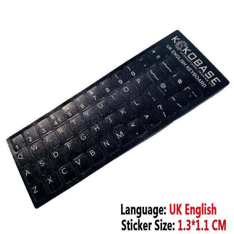 SR UK British English Language Standard Waterproof Keyboard Cover Stickers Button Letters Computer Laptop Skins Accessories: Beige
