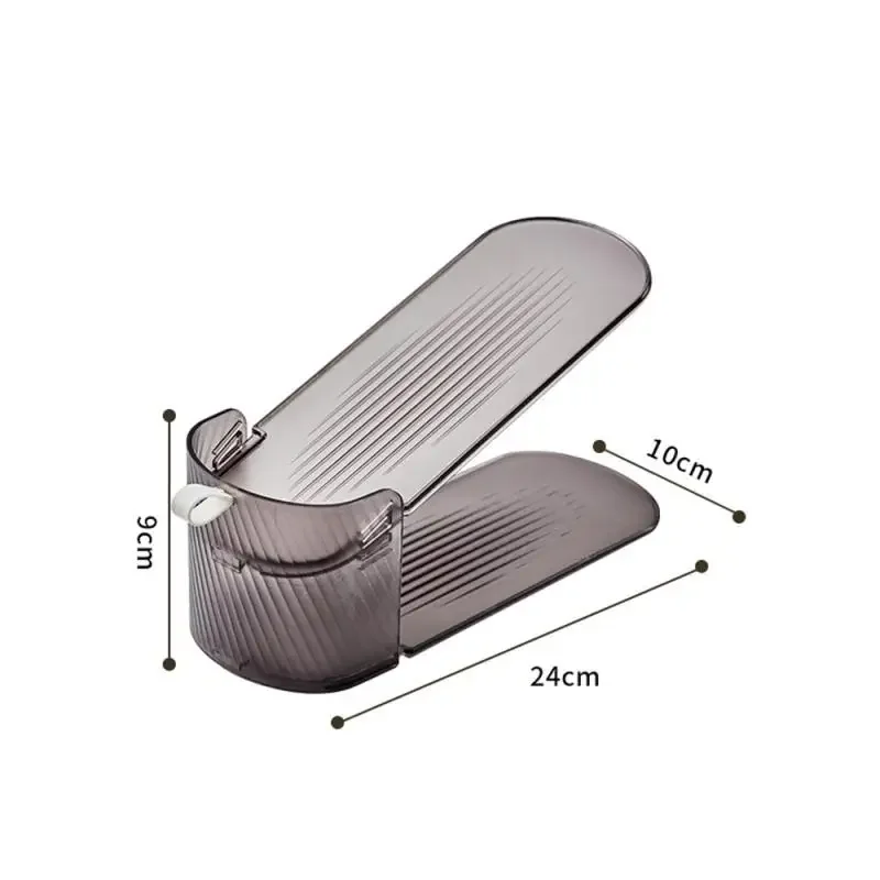 10Pcs Integrated Shoe Support Shoe Cabinet Storage Rack Shoe Storage Rack Space-saving Removable Double-layer Adjustable Rack: Mixed Color