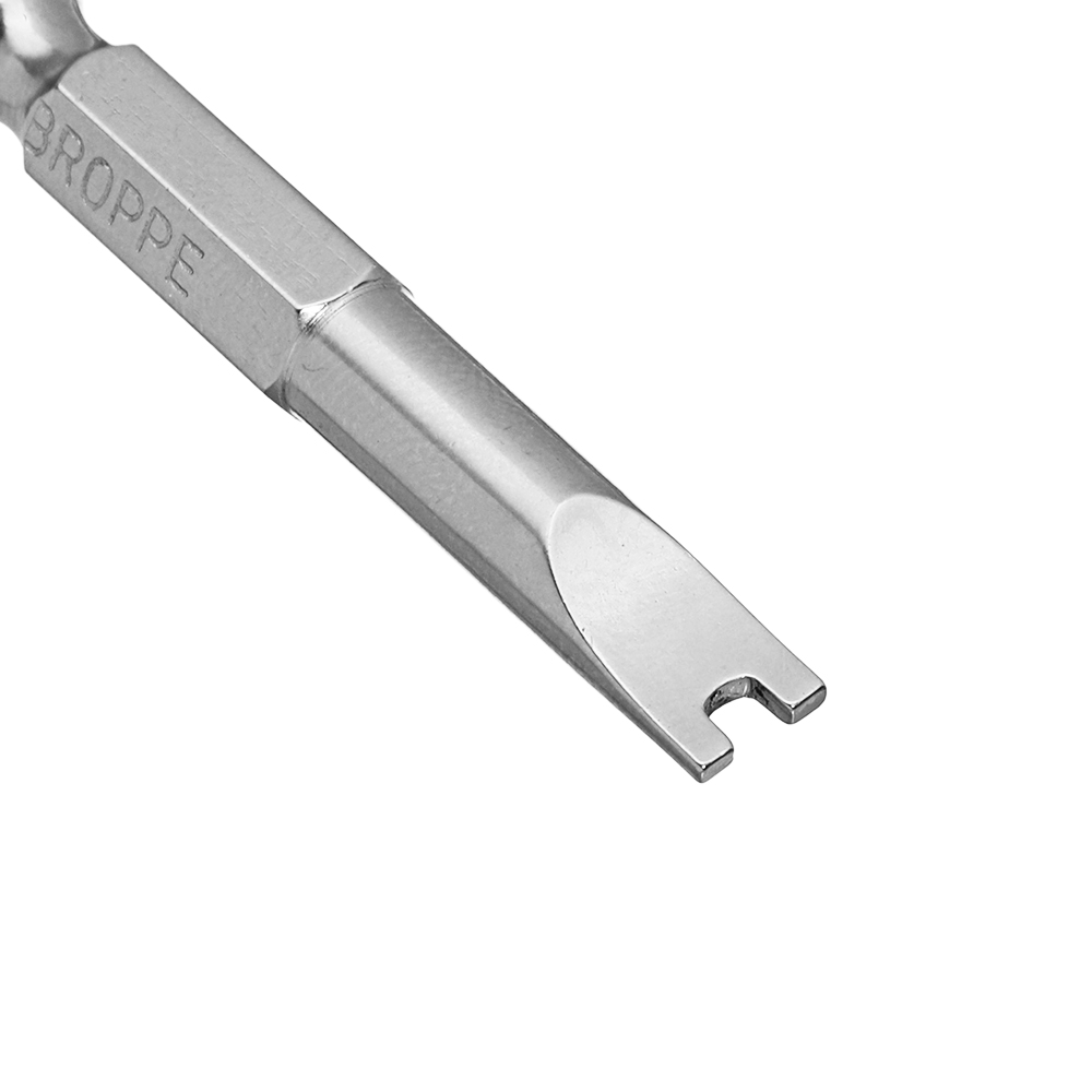 Broppe 5 uds 1/4 pulgadas hexagonal magnético en forma de U destornillador Bits herramientas 50mm longitud U4 U5 U6 U7 U8 conjunto de herramientas de mano S2 en forma de U