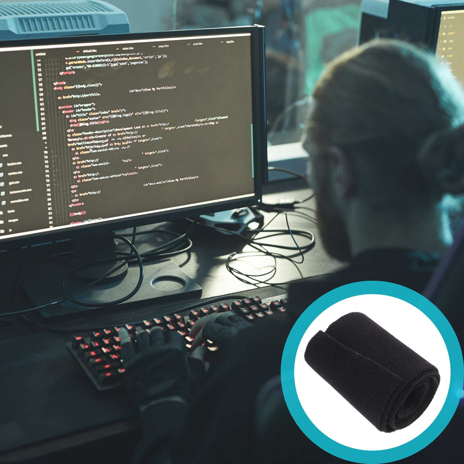 Cable Management Cuttable Durable Practical Floor Cable Cover Floor Cable Protector Cable Floor Strip