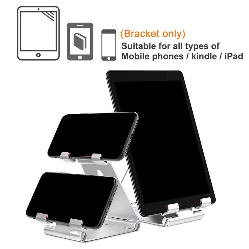 Dual use travel tablet stand mount anti slip mobiltelefon multi vinkel støtte aluminiumslegering desktop tilbehør universal