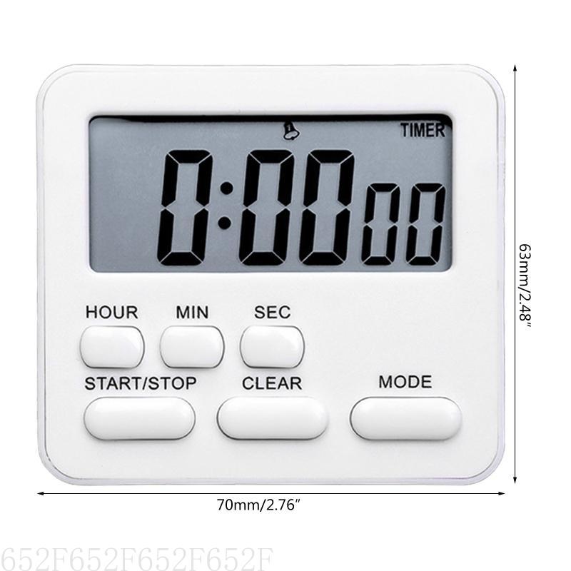 652F LCD Pantalla LCD Temporizador Temporizador Temporizador cocina digital Atanción 24 Horas Reloj Sleep For