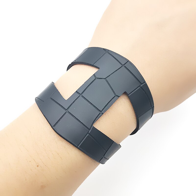 Yd & ydbz nova geométrica crack pulseiras para mulheres pulseira de couro 5 cores moda punk jóias rhombus pulseiras de couro sintético