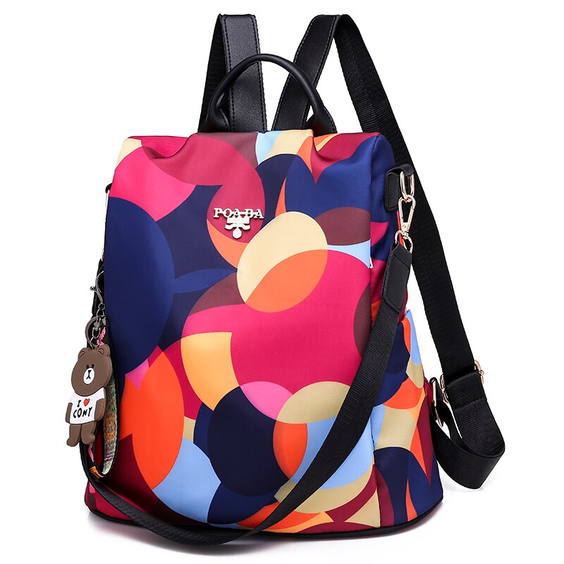 Mochila de viaje antirrobo informal de para niñas, mochila de tela duradera Oxford para mujer, mochila bonita estilo escolar