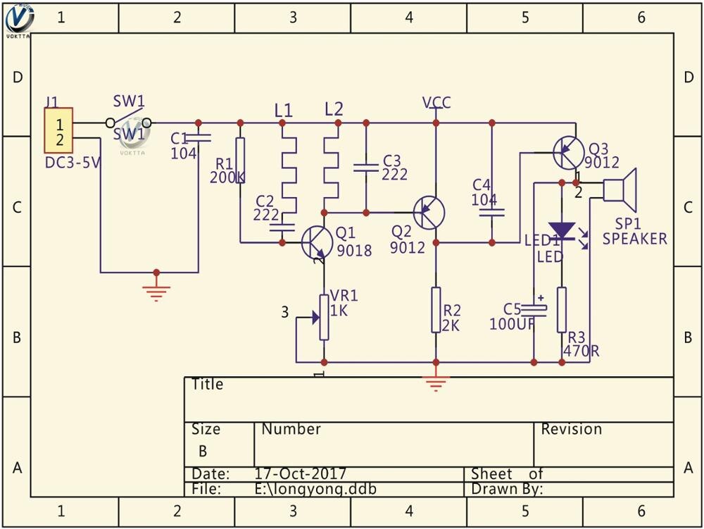 Metaldetektor sæt  dc 3v-5v 60mm detektiv berøringsfri sensor modul med 18650 usb power bank box gør det selv sæt metaldetektor finder