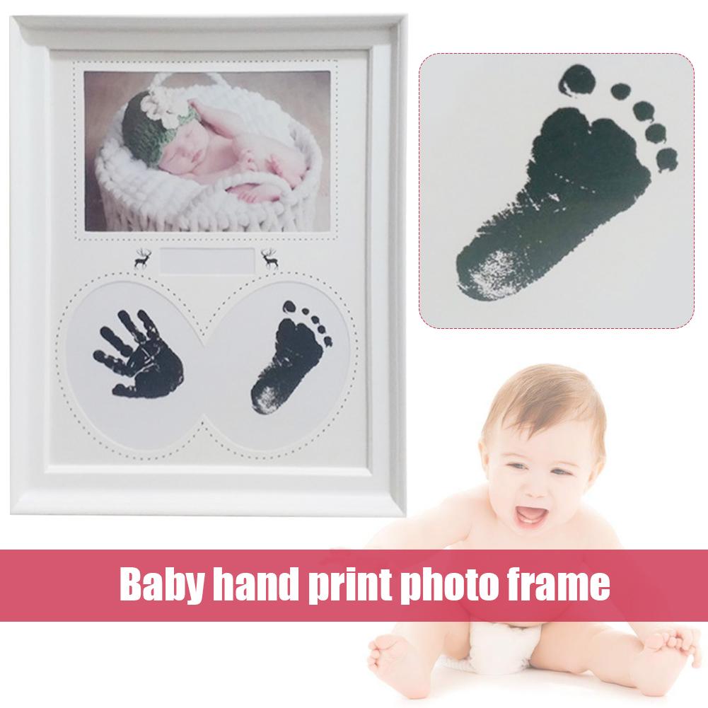 Baby Handafdruk Voetafdruk Fotolijst Kit Voor Pasgeboren Jongens En Meisjes: Default Title