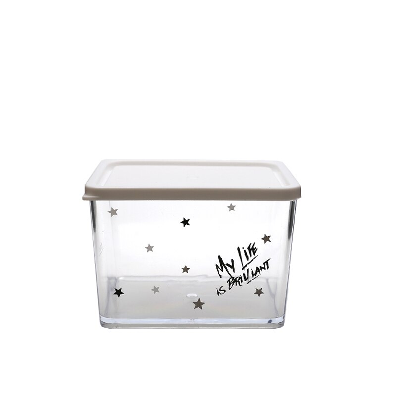 Kitchen Food Grade Plastic Storage Container Transparent Refrigerator Fresh-Keeping Box Sealing Food Preservation Cans: c