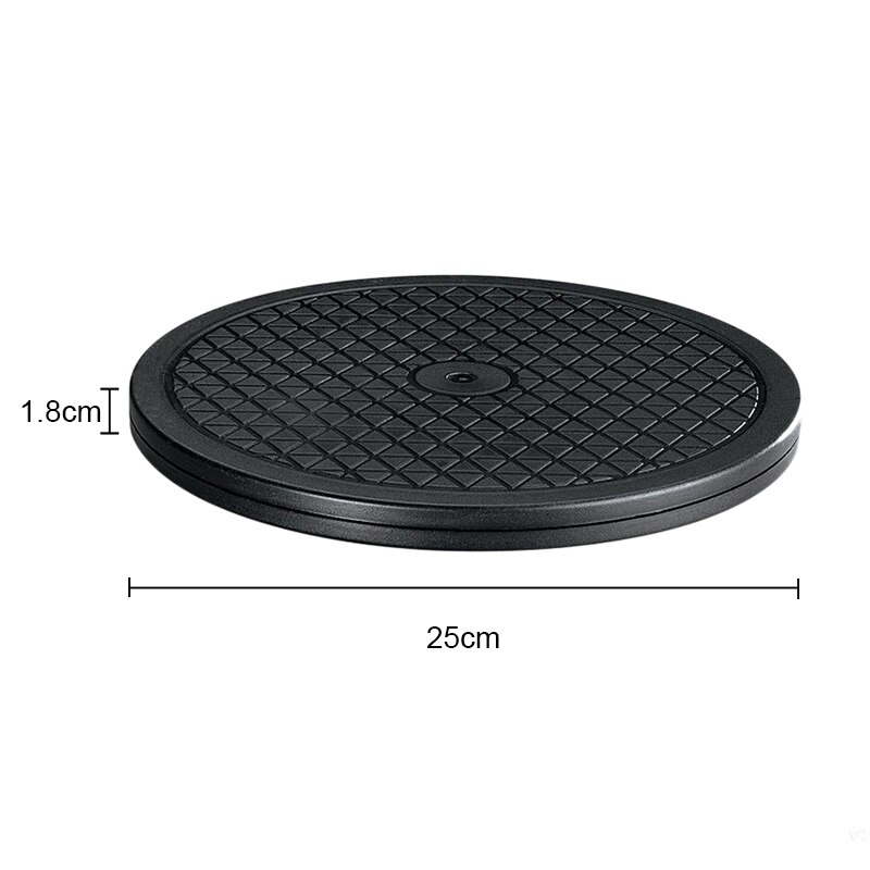 Multifunction 10'' Rotating Tray Cake Turntable Lazy Susan Rubber 220 Lbs 360 Swivel Pottery Wheels Home Baking Tools Black