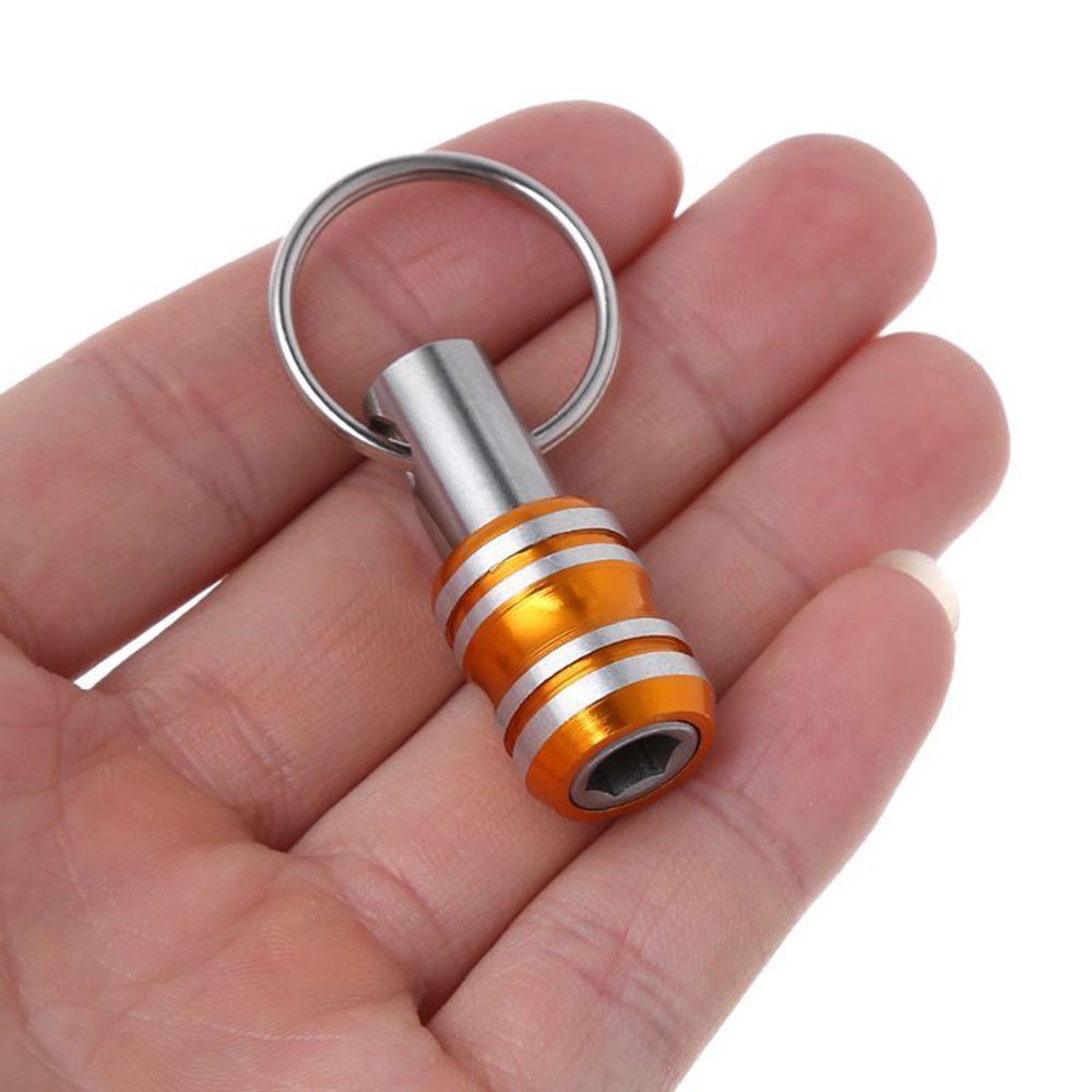 1/4 '' sexkantsskaft snabbkoppling nyckelring skruvmejsel bits hållare magnetisera huvud snabbbyte nyckelring nyckelring nyckelring