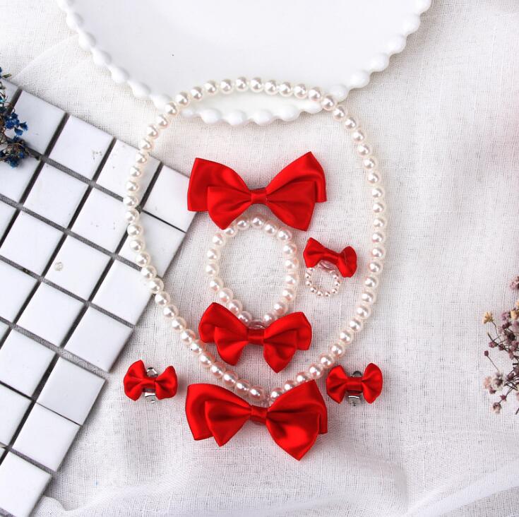 Children's accessories girl dress up year birthday: Red