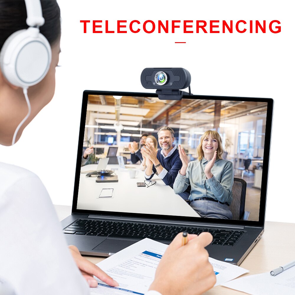 Hd Usb Webcam Computer Camera Met Microfoon Laptop Pc Cam Draaibare Clip Video Web Camera Voor Bellen 2K Webcam