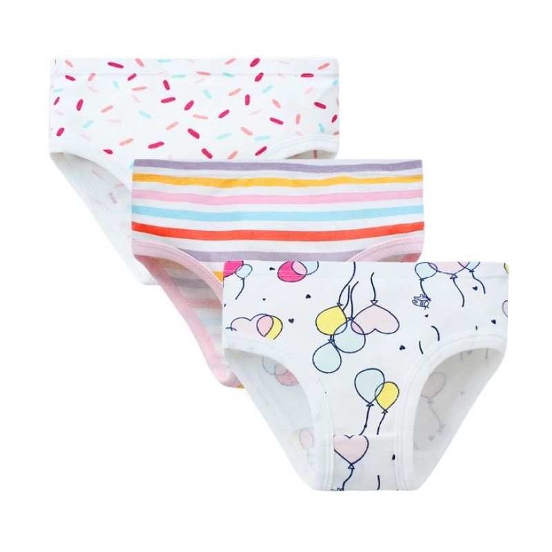 Lot de 3 slips pour filles, sous-vêtements pour enfants, pantalons pour enfants, directe