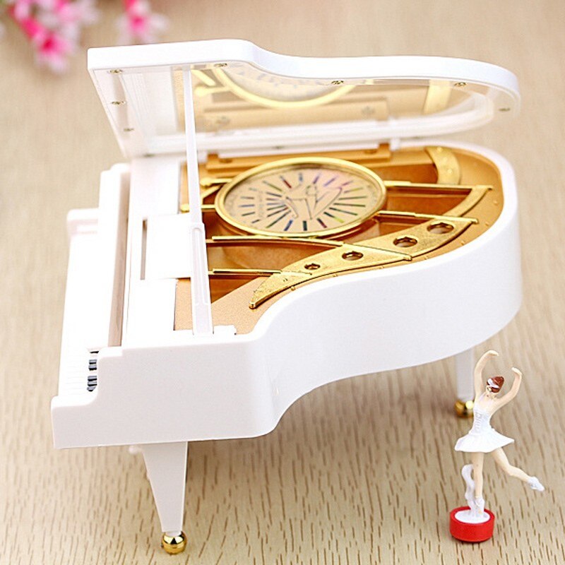 Music Boxes Grand Piano Rotary Ballerina Girl On The Piano Castle in the Sky Music box Children Birthday Figurines