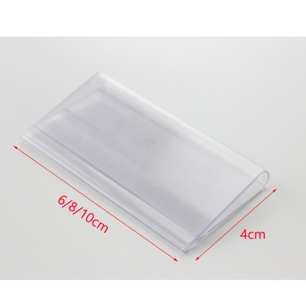 Snap on Pantry Sign Label Holder for Wire Shelves &amp; Baskets