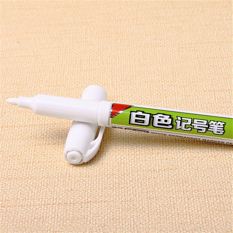 Permanent Marker White Oil-Ink Mark Pens Stationery school &amp; office supplies cd mark marker wood marker pen rock