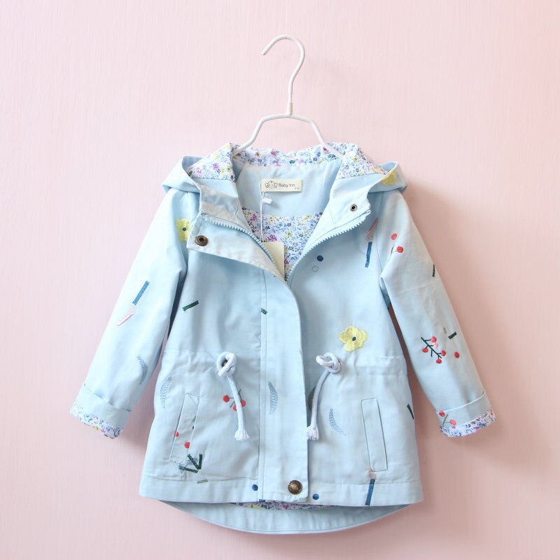 Zitrusfrüchte Herbst Baby Mantel Mädchen Jungen Jacke Mantel Karikatur freundlicher Sweatshirts Outfit Mit Kapuze Oberbekleidung Baby Kleidung Für 9-24M: blau / 3T
