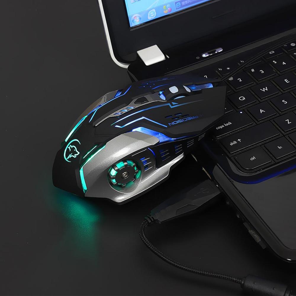 USB Wired Mouse Mice 3200DPI USB 2.0 Receiver Optical Computer Mouse Ergonomic Mice For Laptop PC Computer Mouse Mice