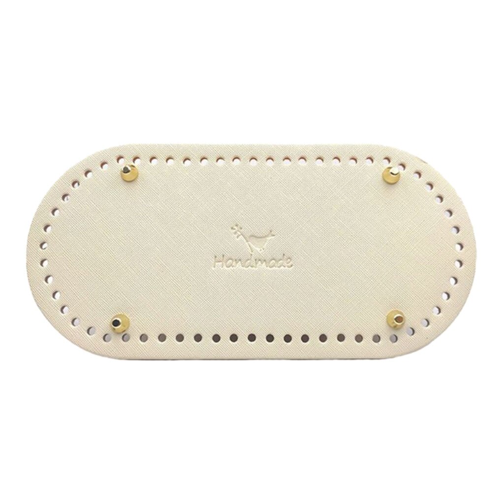 Leve tricô crochê saco de couro do plutônio parte inferior shaper almofada mão-tecido saco almofada para o corpo transversal que faz feminino meninas acessório: Apricot