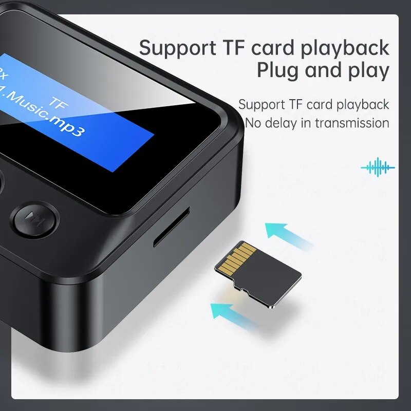 Transmissor e receptor Bluetooth 5.0, Adaptador sem fio EDR, Dongle USB, AUX de 3,5mm, RCA para TV, PC, fones de ouvido, estéreo doméstico, carro, áudio HIFI