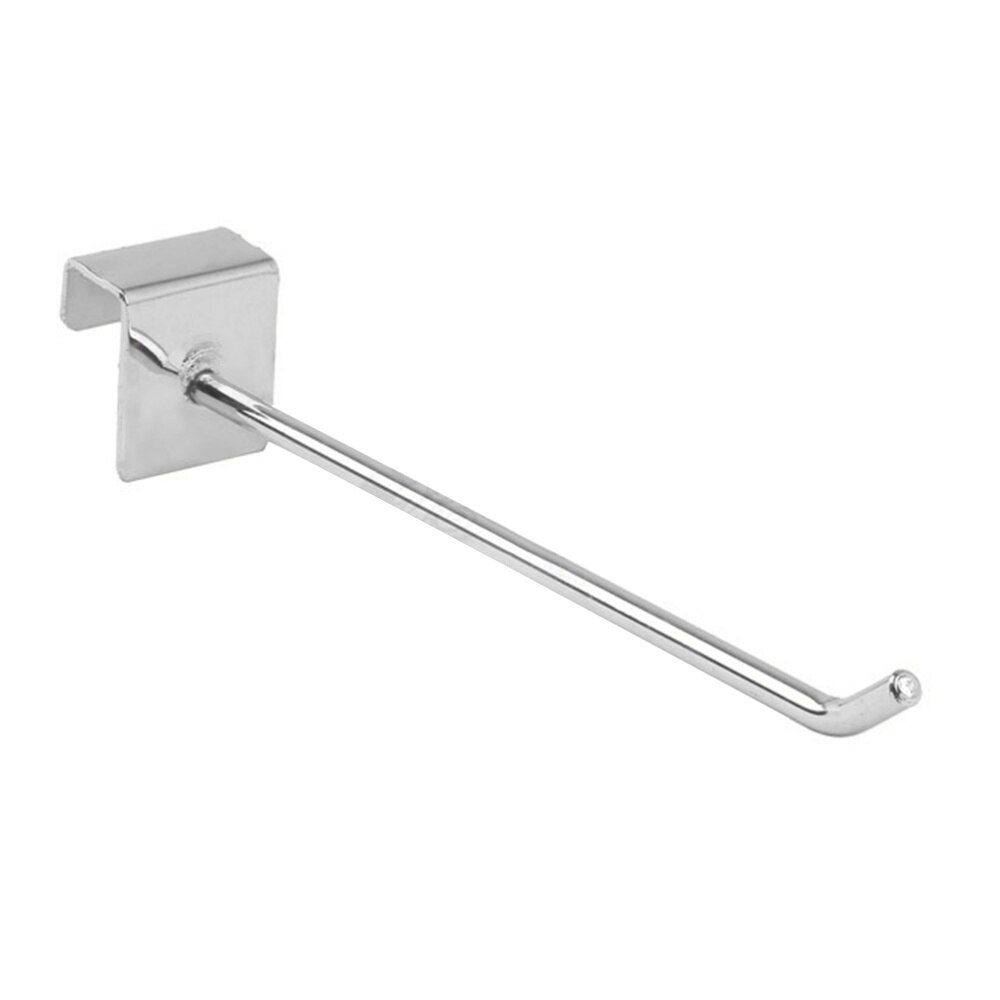 20PCS Metal Display Rack Square Tube Hooks Sturdy Goods Shelf Hooks for Supermarket Use Size 5cm Silver