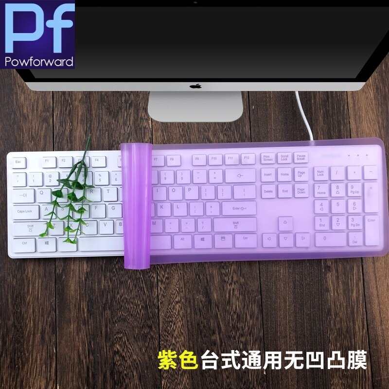 For Standard Fullsize 101 Keys Desktop PC Universal Silicone Desktop Computer Keyboard Cover Skin Protector Film 44*14cm