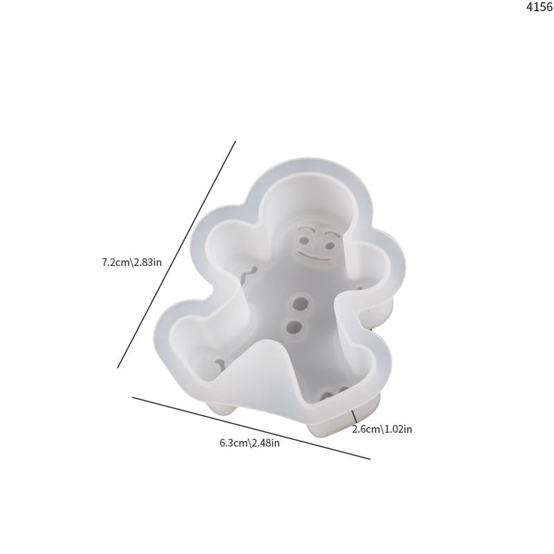 Albero di Natale Pupazzo di neve Alce Stampi per candele silicone Fai da te fatto a mano Cottura Aromaterapia Candela Stampo in resina Decorazione domestica di Natale: Grigio chiaro
