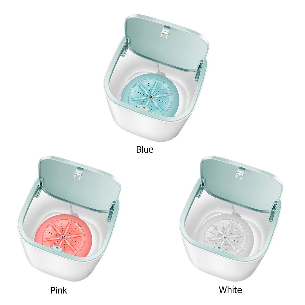 Draagbare Kleding Wasmachine Turbines Wasmachine Handig Wasserij Ultrasone Mini Ondergoed Washer Usb Aangedreven