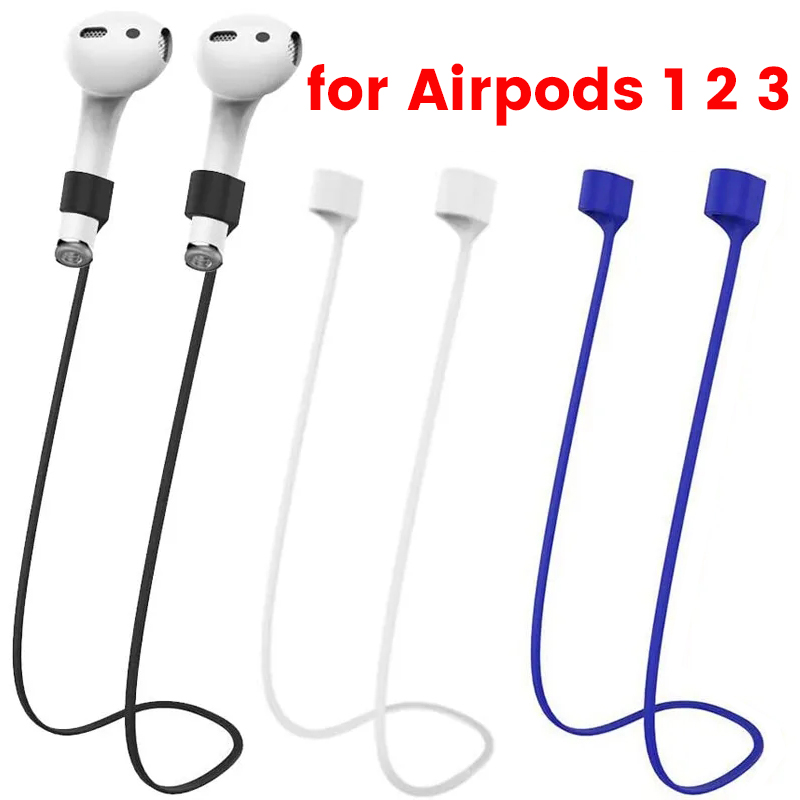 Universele Draadloze Bluetooth Oortelefoon Anti-Verloren Siliconen Lanyard Band Verwijderbare Anti-Druppel Hangende Hals Touw Voor Apple Airpods
